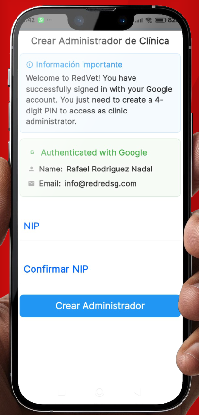 Configuración PIN de Administrador en RedTPV